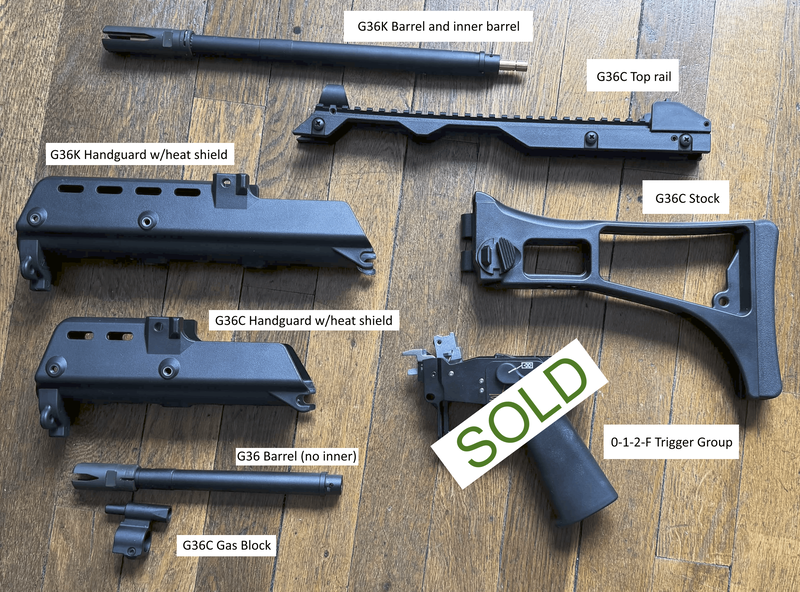 Image 1 for VFC G36K and G36C V2 GBBR parts