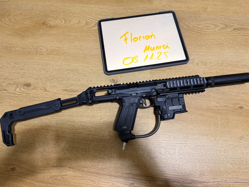 Image 1 for Action Army AAP-01, voll getunt, Stahl-Tuninglauf, Hop-Unit, MOC Adapter für M4-Mags, komplettenset