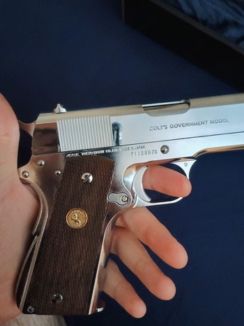 Imagen 2 de Tokyo Marui 1911 Mark IV Series '70 GBB Airsoft Pistol (Nickel)