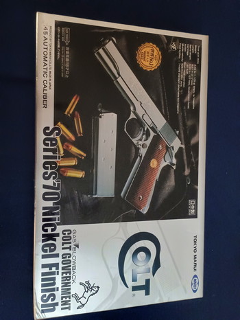 Imagen 4 de Tokyo Marui 1911 Mark IV Series '70 GBB Airsoft Pistol (Nickel)
