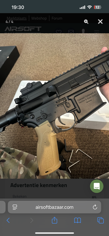 Image 3 pour Zwart gespoten hk416 sportline AEG
