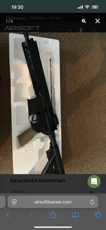 Image 4 pour Zwart gespoten hk416 sportline AEG