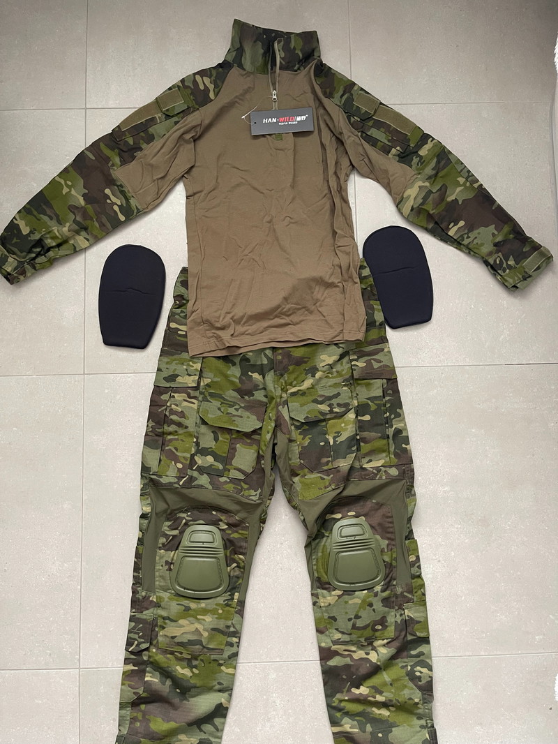 Bild 1 für Airsoft camouflage outfit - maat M, valt als S - ongedragen