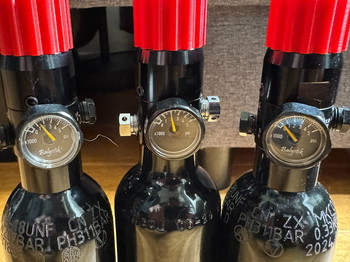 Afbeelding 2 van 3x 13/3000 HPA tanks