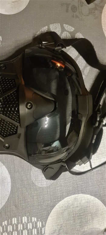 Image 2 for Airsoft masker met ventilatie-fan op AAA batterij (anti-fog)