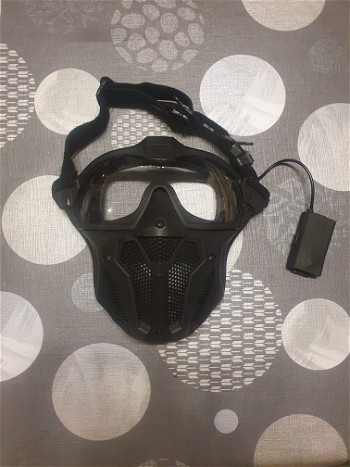 Image 4 for Airsoft masker met ventilatie-fan op AAA batterij (anti-fog)