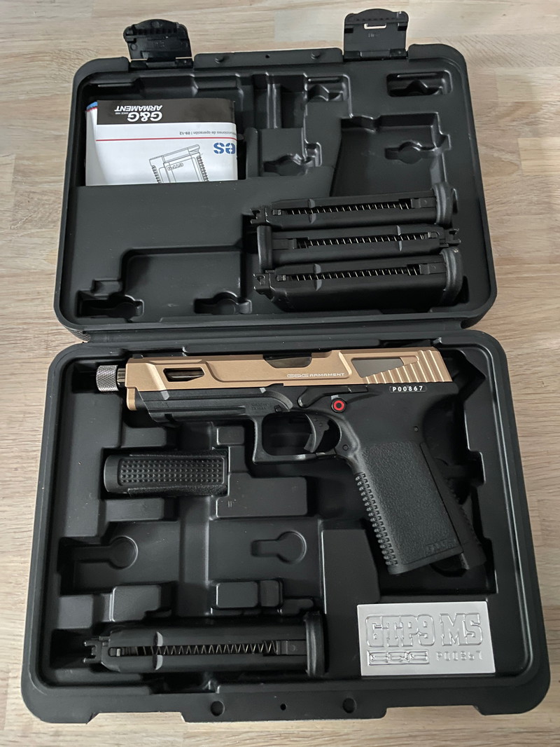Image 1 for G&G GTP9 Metal Slide DST+ 3 extra mags incl originele koffer.