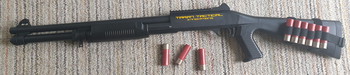 Image 2 for ZEER LEUKE SHOTGUN MET  8 shells+  SHOTGUN KOLF PATROONHOUDER