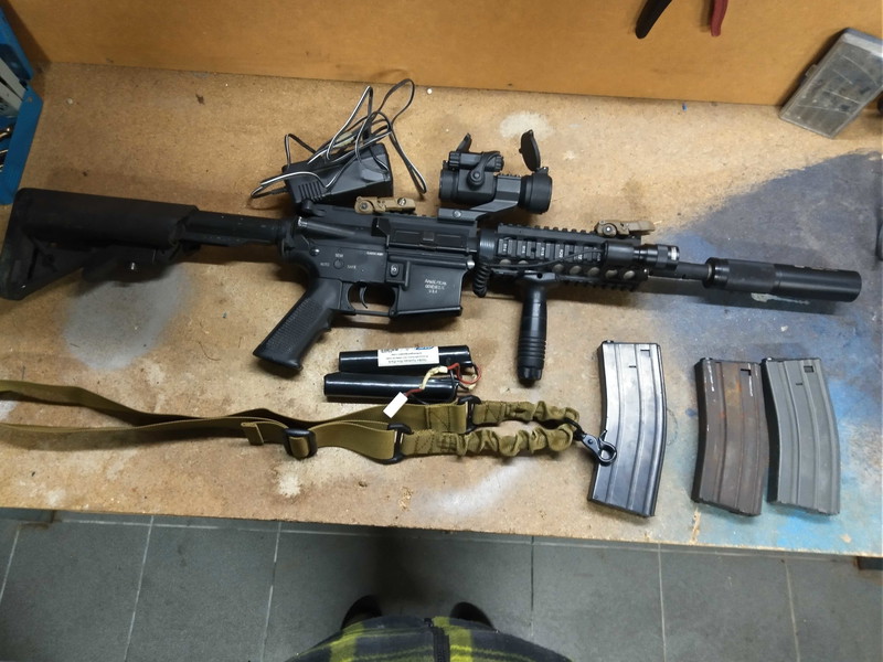 Image 1 for 1ste generatie Classic Army M15A4 CQB met toebehoren