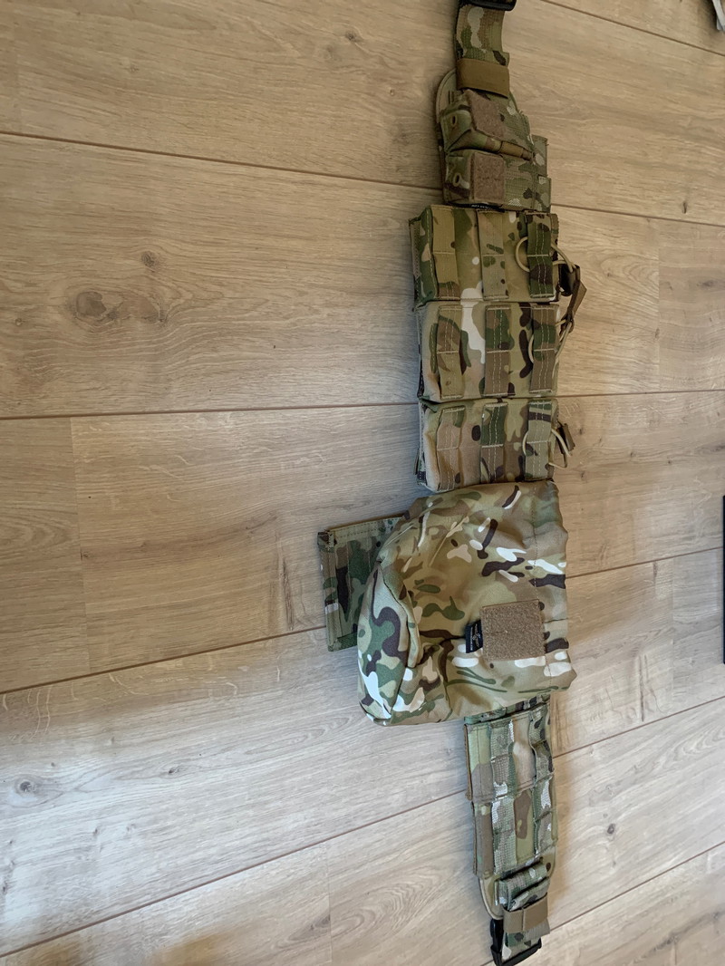 Image 1 for Warrior assault system belt multicam met pouches