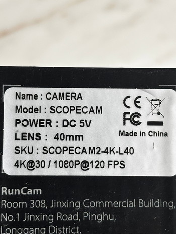 Bild 2 für RunCam Scope Cam 2 4K - 40mm