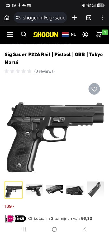 Image 3 for Tokyo Marui P226 Rail met koffer