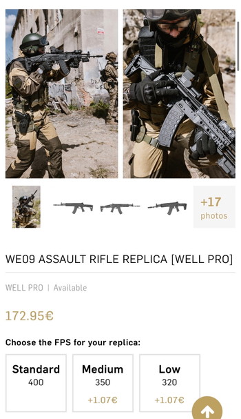 Imagen 3 de WE09 ASSAULT RIFLE REPLICA AK 12