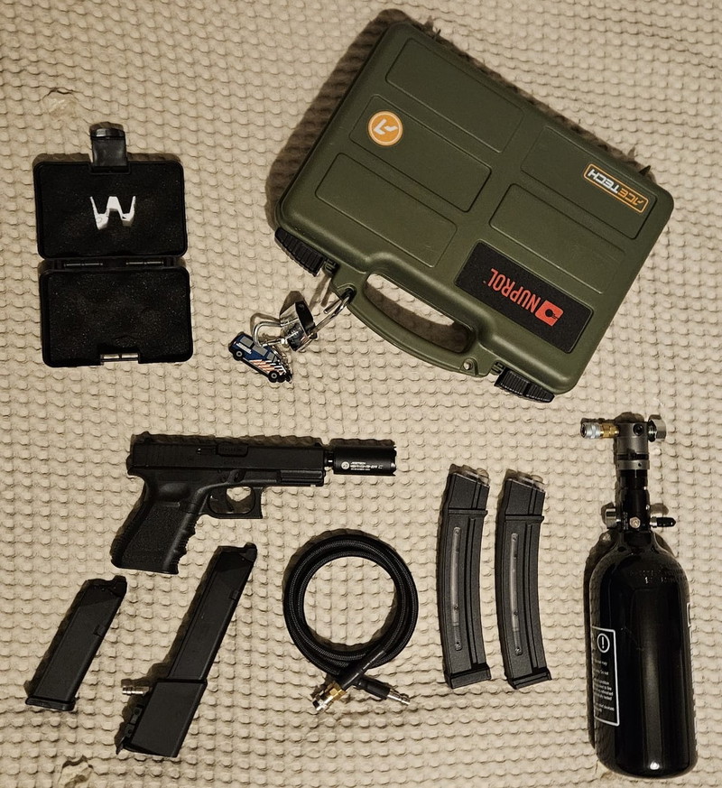 Image 1 pour Complete HPA Glock set + tracer + mags + koffer