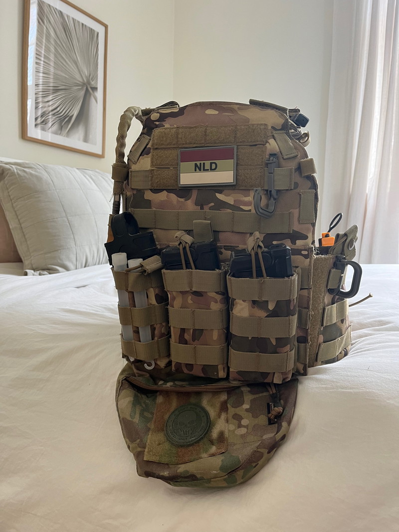 Image 1 pour Plate carrier multicam met pouches