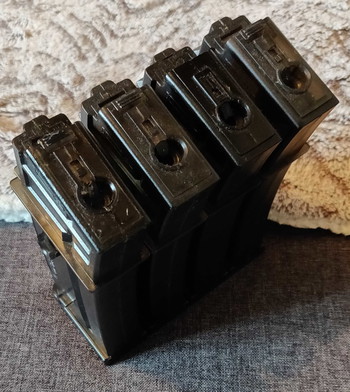 Image 2 for G36C (ABS, AEG, 4 high-cap mags met high speed gearbox en mosfet voor LiPo) Microswitch van trekker moet vervangen worden.