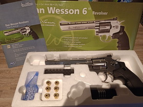 Bild für Dan wesson 6" revolver co2 silver asg