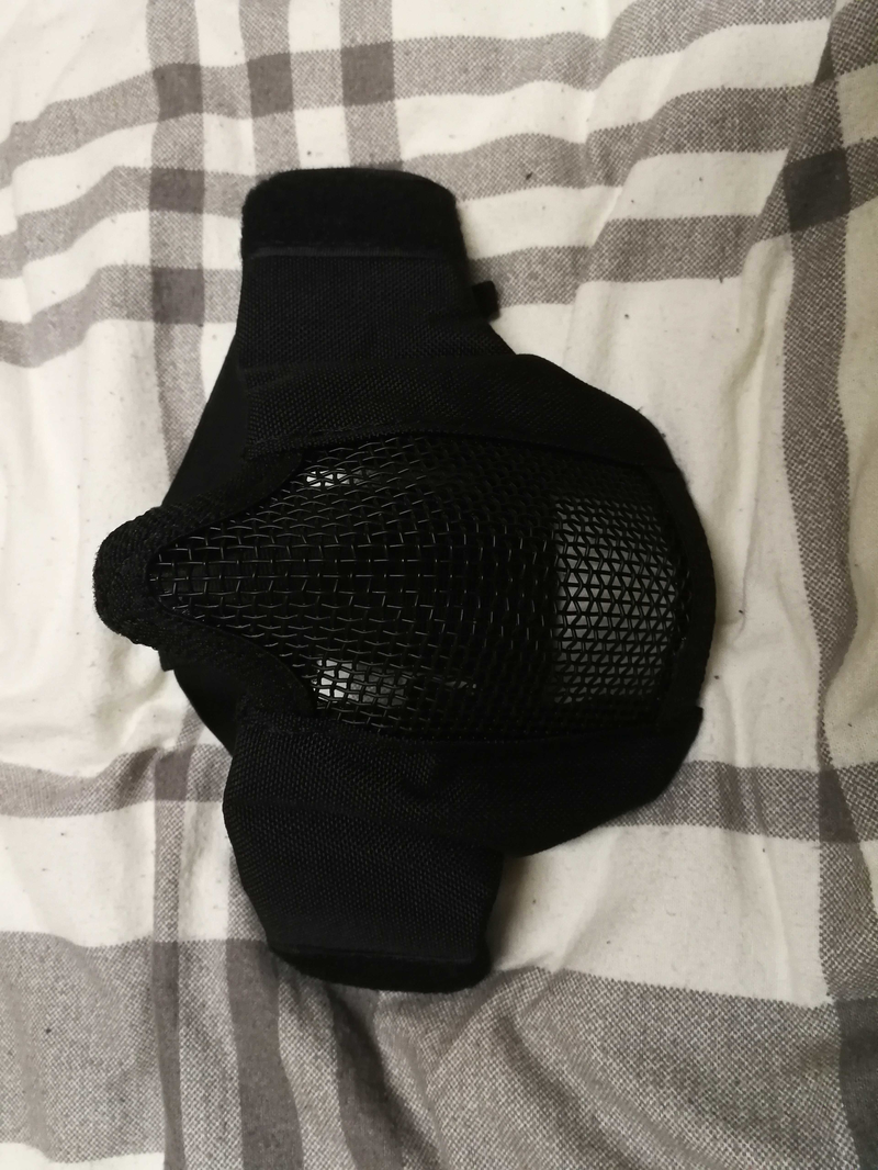 Imagen 1 de Mesh face mask zwart NIEUW