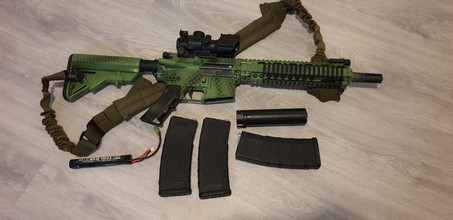 Image for E&L Mk18 | Met sling, batterij, QD suppressor, optic en 3 mags (Mid-cap)