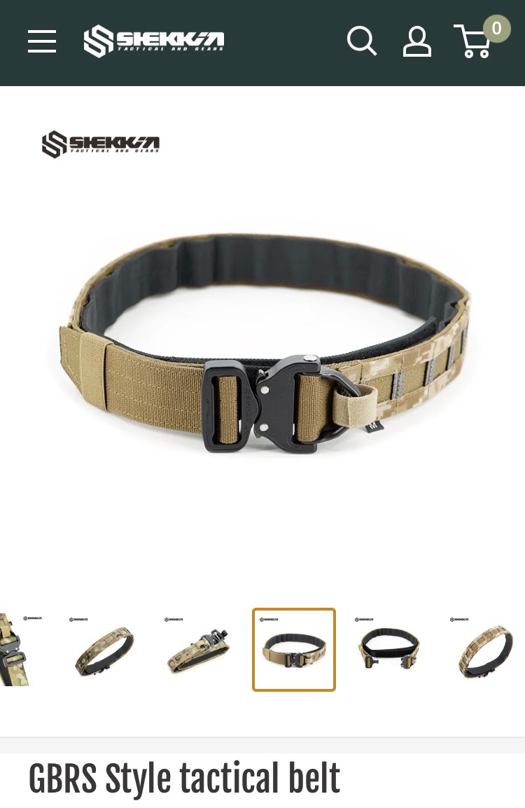 Image 1 pour SHEKKIN GEAR GBRS style belt XL