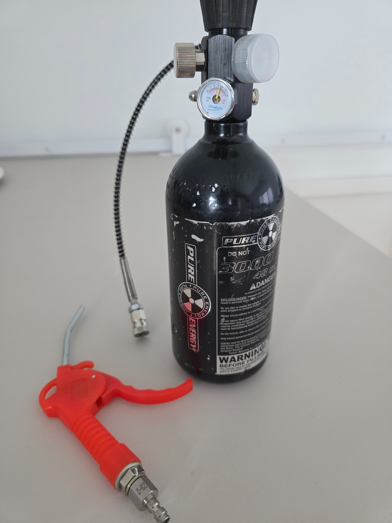 Image 1 for Hpa fles staal 200bar met vulstation