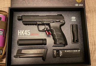 Afbeelding van NIEUWE! Tokyo Marui HK45T Black + Extras!