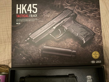 Image 4 for NIEUWE! Tokyo Marui HK45T Black + Extras!
