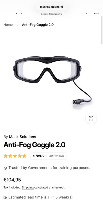 Bild 4 für Anti-Fog Goggle 2.0 MASK SOLUTIONS (nieuw)