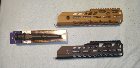 Image for Sig Sauer MCX bundle - 2x handguards (black and tan) + adjustable Laylax outerbarrel
