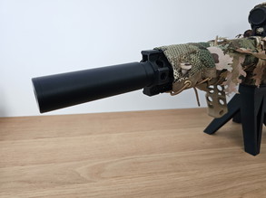 Afbeelding van Airsoft silencer (suppressor), lichtgewicht (33 gram!) inclusief akoestisch foam.