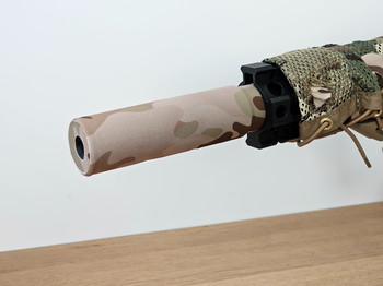 Afbeelding 5 van Airsoft silencer (suppressor), lichtgewicht (33 gram!) inclusief akoestisch foam.