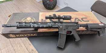 Afbeelding 3 van Zeer nette geupgrade Krytac Trident MKII AEG DMR met Titan Gate V2 Advanced