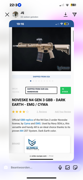 Image 2 pour Te koop Noveske N4 gbbr / ProForce sic Sauer Mcx
