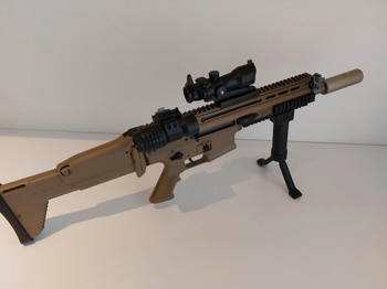 Afbeelding 2 van SCAR-L Open Bolt Tan GBB  WE complete set