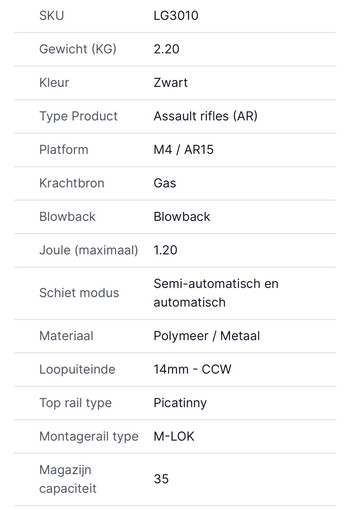 Image 2 pour Noveske n4 mws G101 gbb (Ar15 replica) full metal inclusief holosight en meer