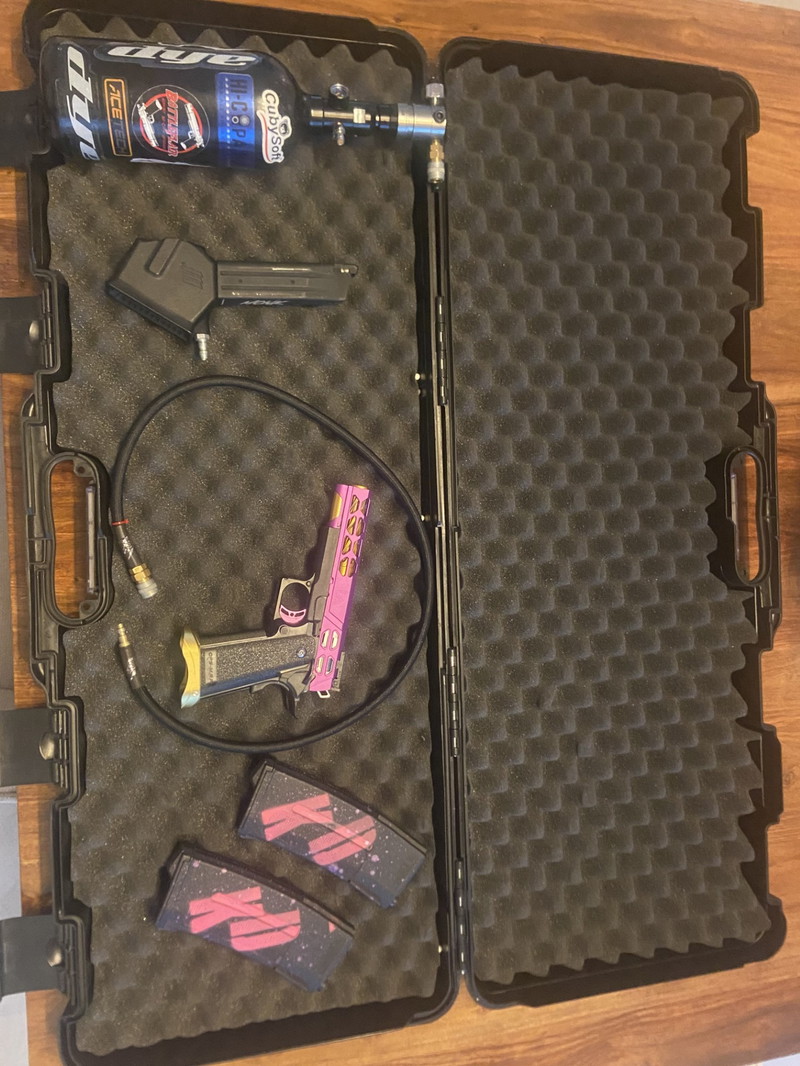 Image 1 for Custom hi capa hpa setup purple gold