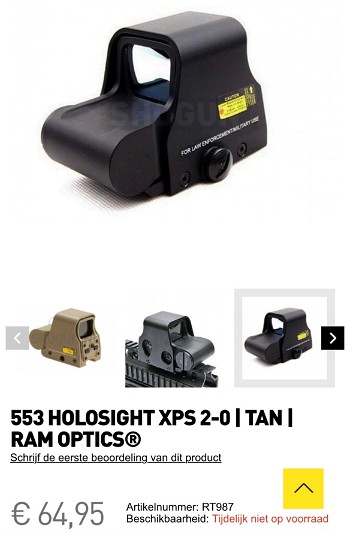 Image 4 pour Holosight 553 Ram Optics aka EOtech
