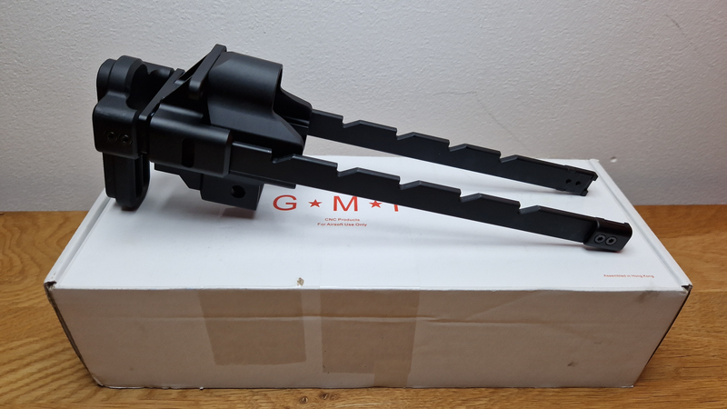 Image 1 pour Bow Master x GMF 5 Position Buttstock & Picatinny Rail M1913 20mm Stock Adapter for UMAREX / VFC HK53 MP5 GBB Series & TM MP5A5 Next Gen AEG Series