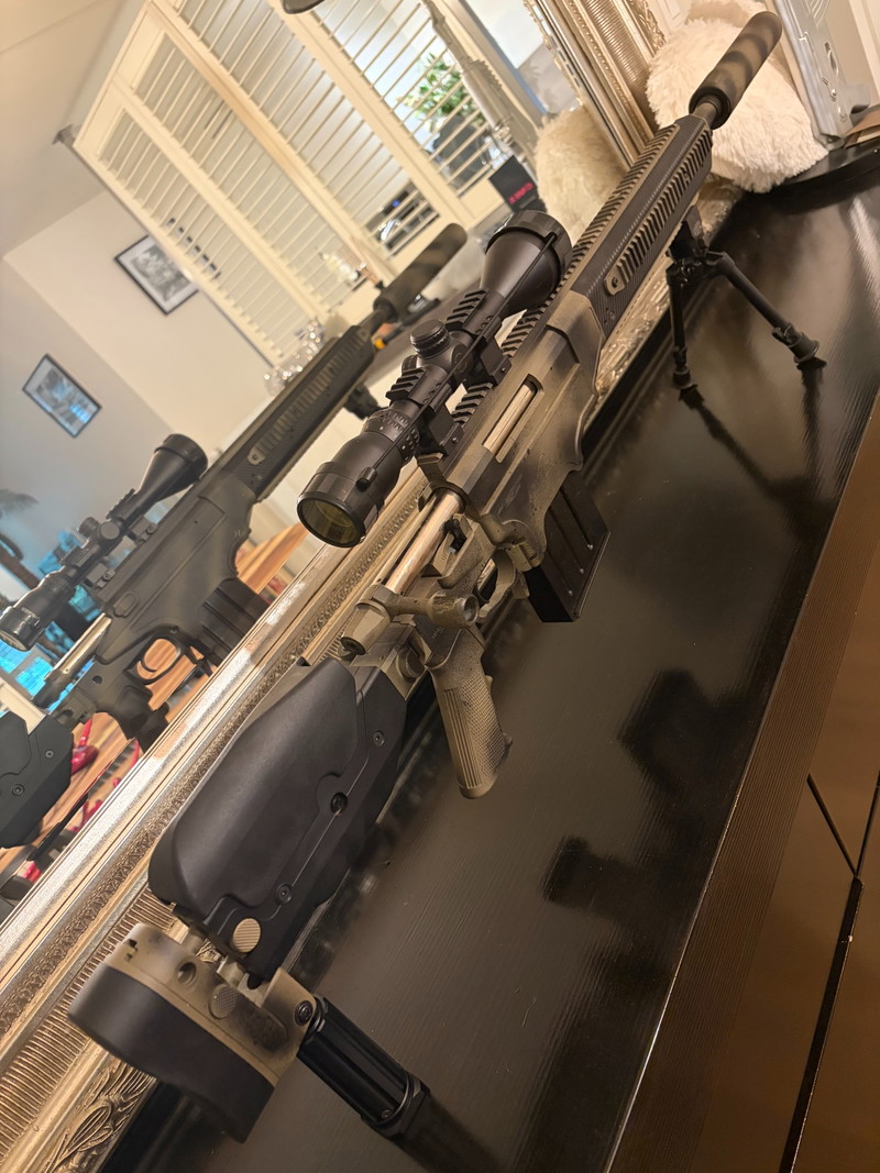 Bild 1 für Te koop: ASG Ashbury ASW338LM Sniper (Nieuwstaat, Collectors Item + Koffer)