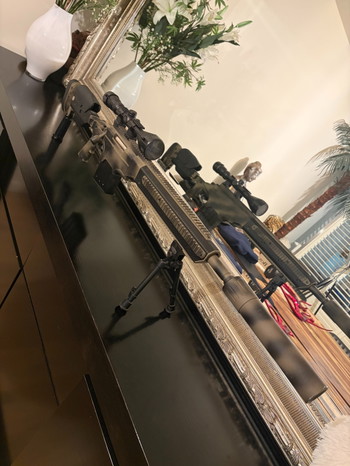 Bild 3 für Te koop: ASG Ashbury ASW338LM Sniper (Nieuwstaat, Collectors Item + Koffer)