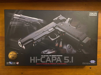 Afbeelding 4 van Tokyo Marui Hi-Capa 5.1 GBB Airsoft Gun (replica of a Colt Government Model.)