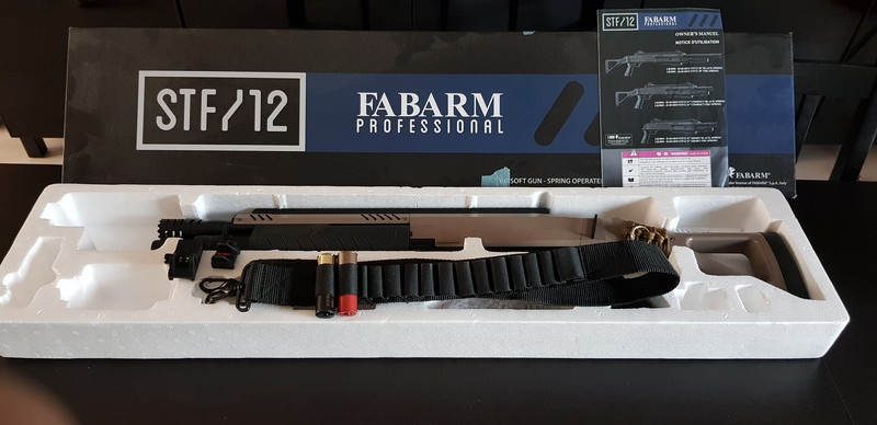 Image 1 for Fabarm stf12 spring shotgun 2shells + sling