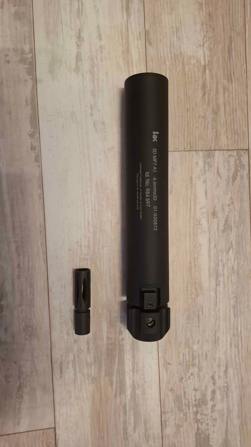 Image 1 for H&K Mock suppressor for MP7 incl adapter