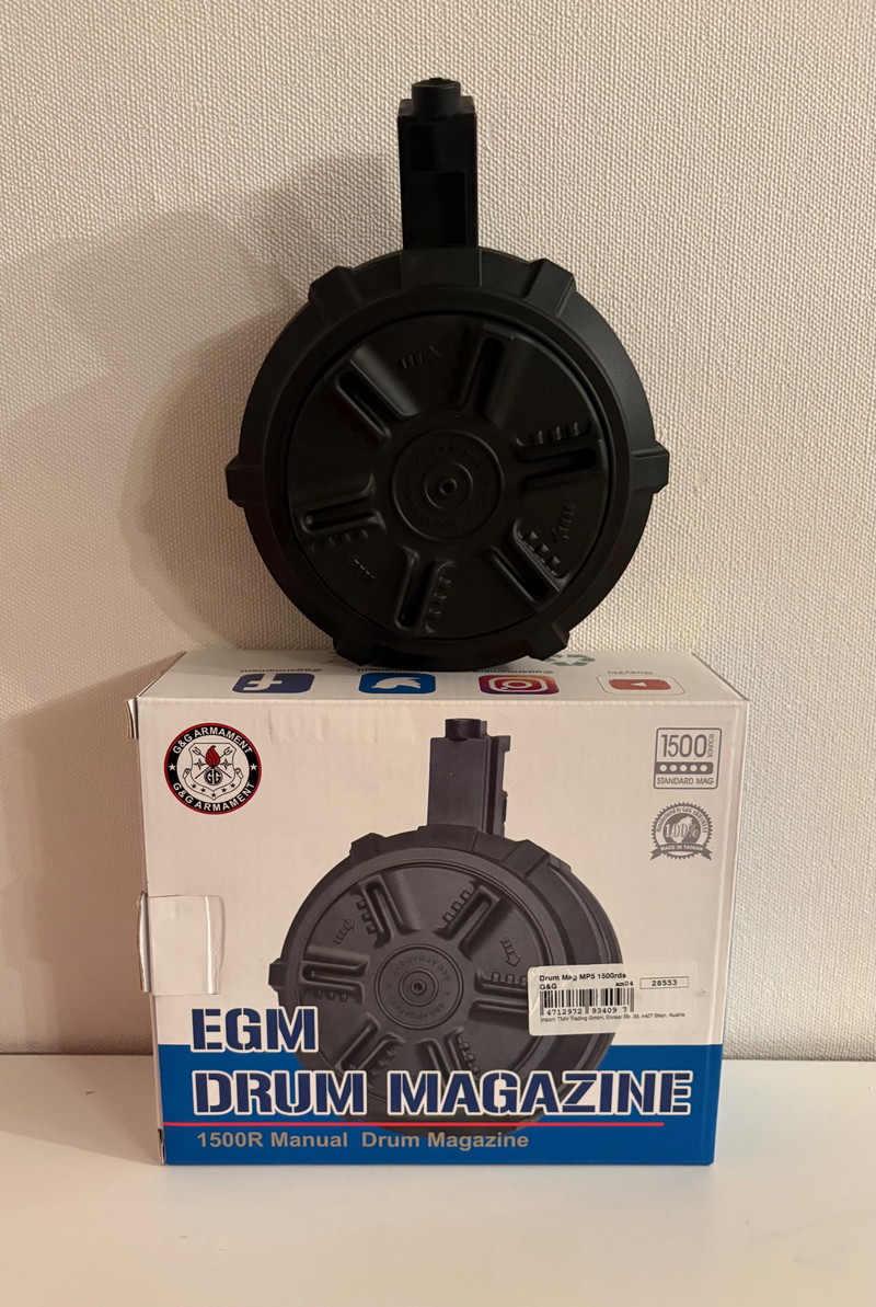 Image 1 for G&G Drum Mag MP 5 -1500rds.