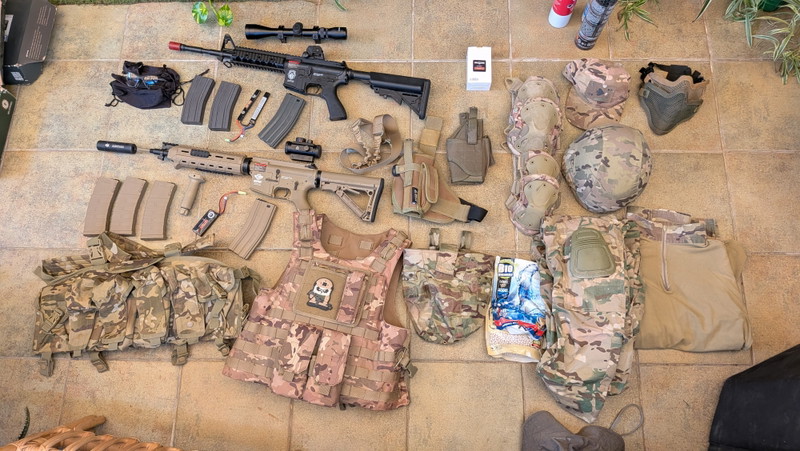 Image 1 for Set Airsoft completo con 2 réplicas m4 G&G