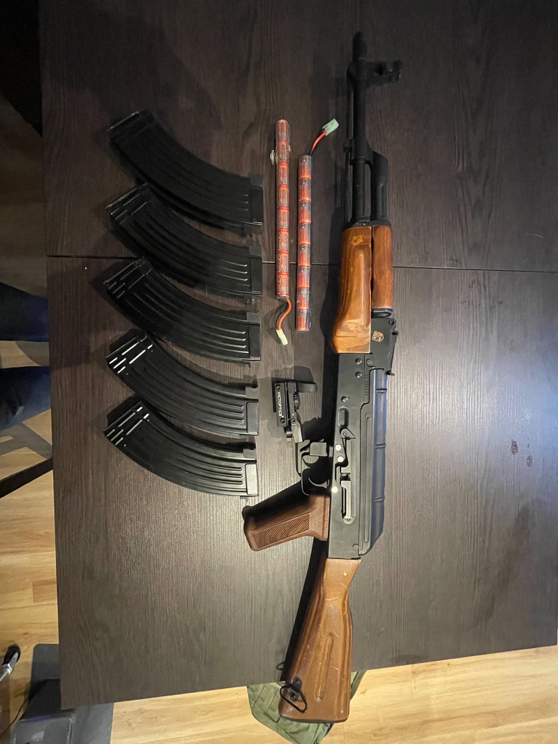 Afbeelding 1 van Full metal/wood AK47 Double Bell