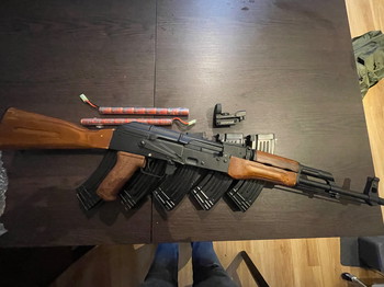 Afbeelding 2 van Full metal/wood AK47 Double Bell