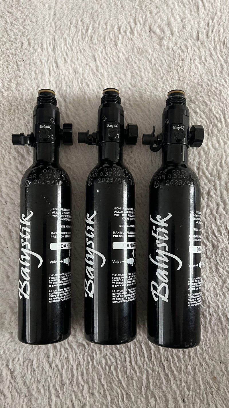 Bild 1 für 3x Balystik HPA fles 0.2L / 3000 PSI
