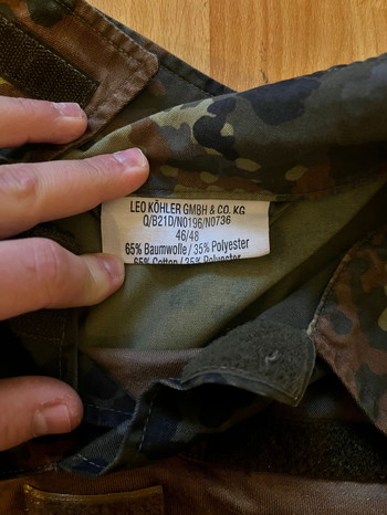 Bild 3 für Leo Köhler Einsatzkampfanzug Hose und Combat Shirt Flecktarn