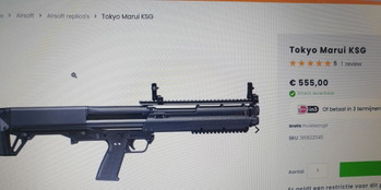Image 3 for SPLINTERNIEUWE KSG shotgun (nog in de doos ) Tokyo Marui